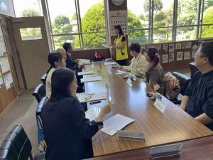 鹿本農業姉妹校締結の協議写真