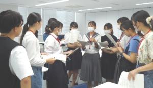 ディベートの練習の様子