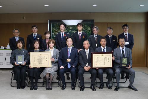農林水産祭受賞者集合写真