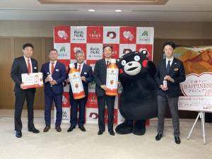 240514キリン午後の紅茶熊本県産いちごティー発売に伴う知事表敬訪問