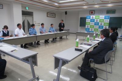 協議会会長の挨拶の様子
