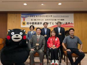 田中愛美選手　表敬訪問