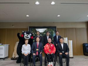 乗松選手　表敬訪問
