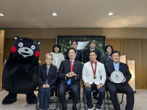 富田選手表敬訪問