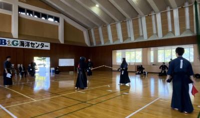 剣道の練習試合の様子